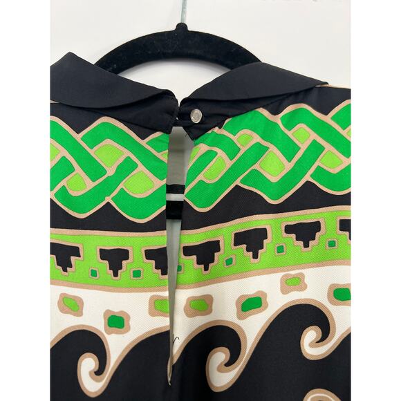 Milly New York Geometric Chain Pattern Shift Mini Dress Size 4 Chic Event - Picture 11 of 16